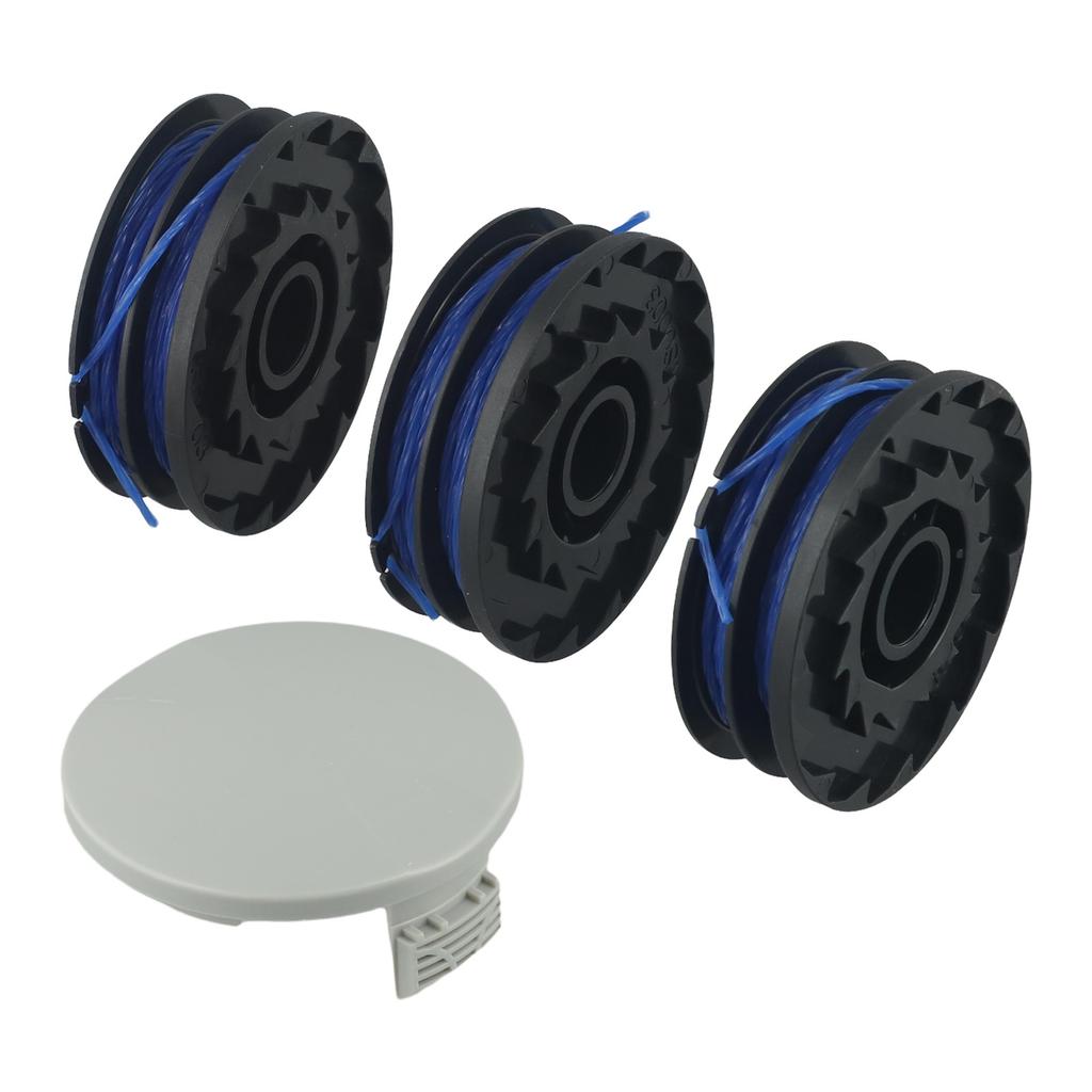 3/6Pcs String Trimmer Replacement Spool And Nylon Cover For RAC123 5132002671 RLT4027 RLT4125 RLT5027 String Trimmer Accessor