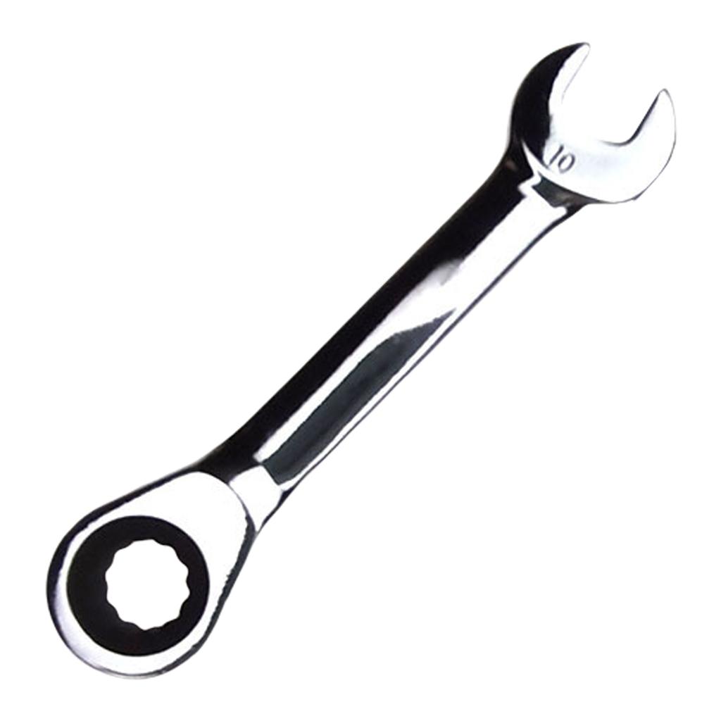 Short Handle Ratchet Wrench Reversible Combination Single Wrench 8-18mm Ratchet Socket Wrench Replacement Easy To Use