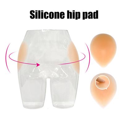 1 пара силиконовых накладок на бедра, самоклеящиеся, невидимые, для увеличения бедер, корректирующее белье, многоразовые, моющиеся