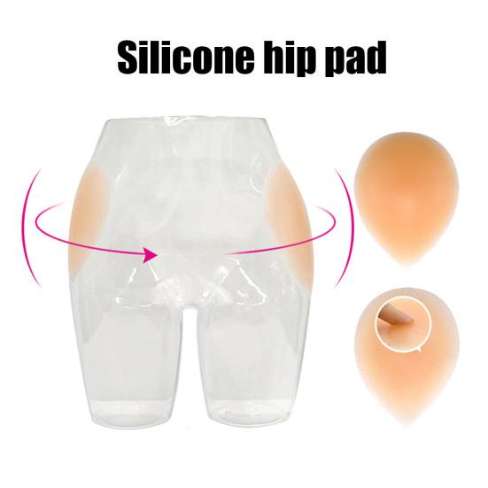 1 пара силиконовых накладок на бедрах, самоклеящиеся, невидимые, для увеличения бедер, корректирующее белье, многоразовые, моющиеся, женские подушечки для ягодиц, наполнитель для впадин на бедрах, корректор