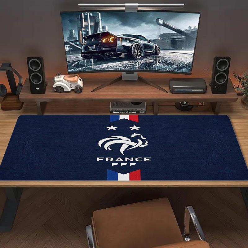 France FFF Color Mouse Pad Large Gaming Table Cushion Non-slip Laptop Tablet Big Mousepad XXL Mat Mini PC Playmat With Lock edge