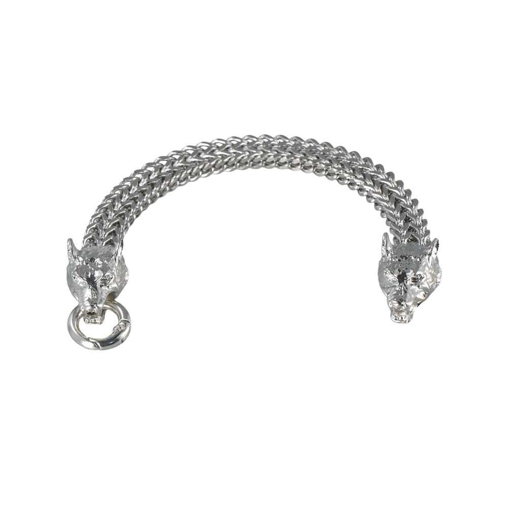 Крутой Парень Локомотив Викинг Цинк Сплав Цинка Изысканный Подарок Модные Украшения Браслет с Головой Волка Мужской Браслет