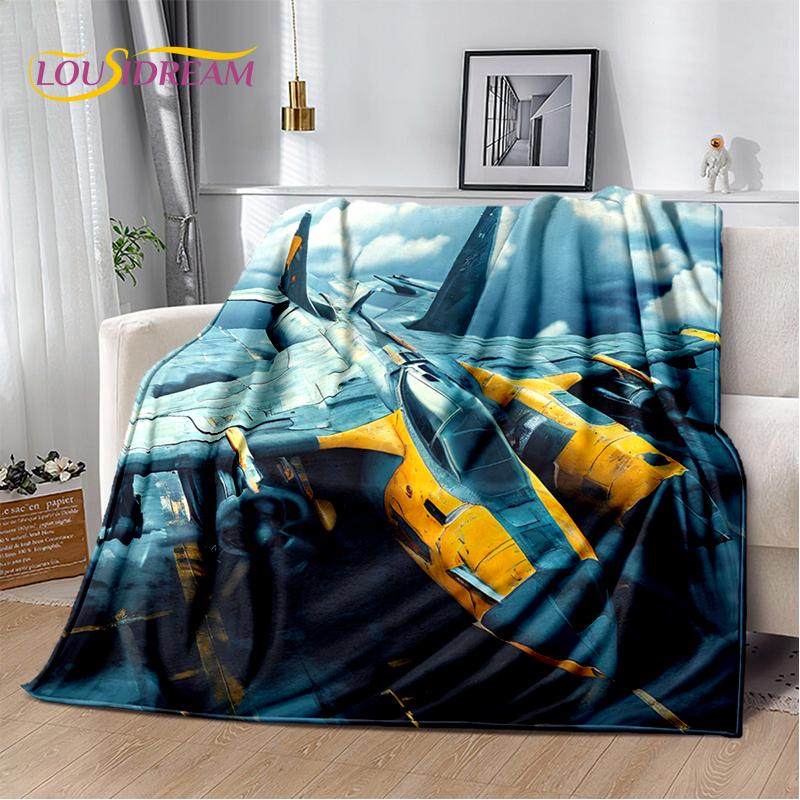 3D Космический самолет Spitfire Air Force Jet Fighter мультяшное одеяло, мягкое одеяло для дома, спальни, кровати, дивана, чехол для ребенка, подарок