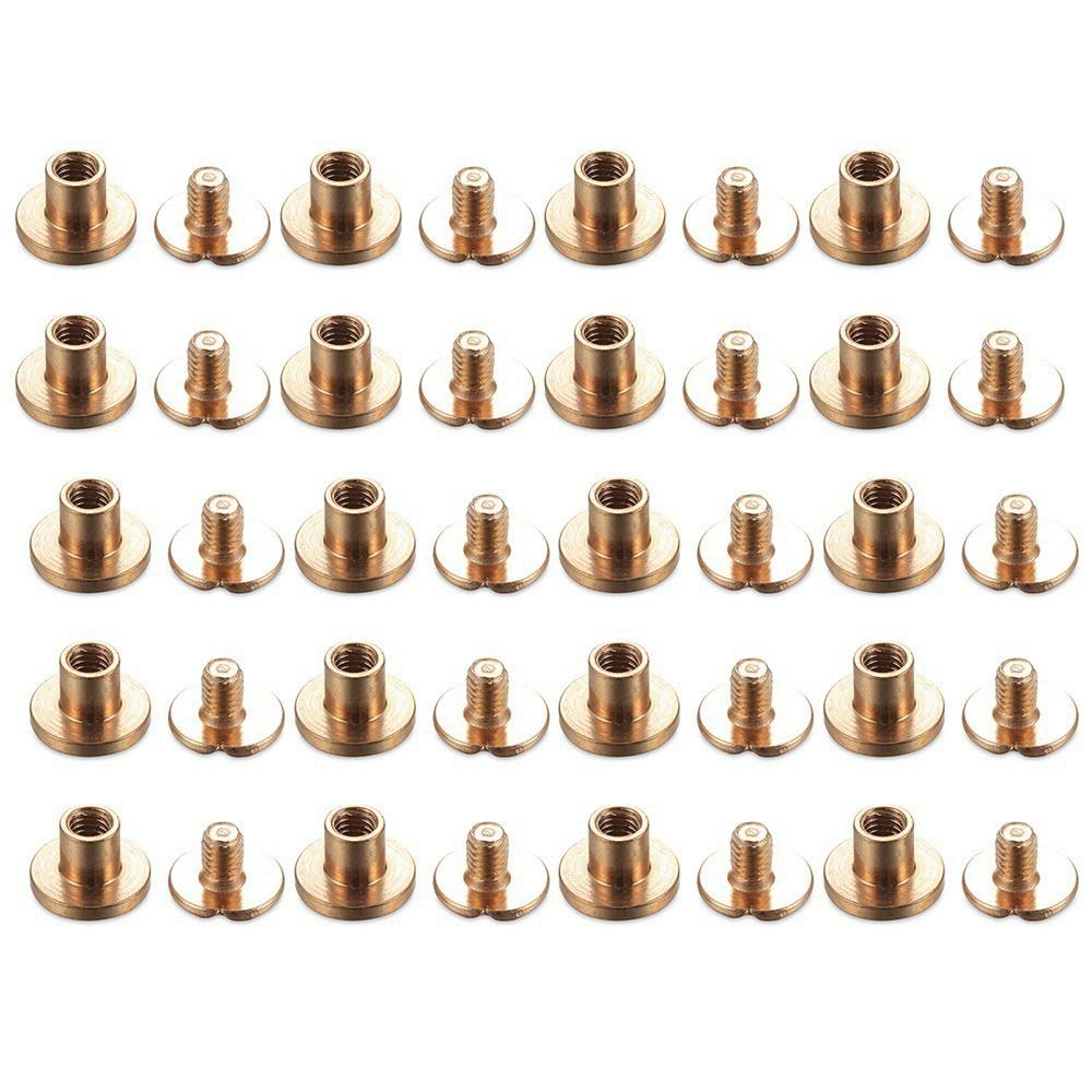 20pcs Heart Pattern Rivets Copper Leather Craft Belt Wallet Solid Brass Nail Rivets Screws Cloth Button Decoration Nail DIY Tool