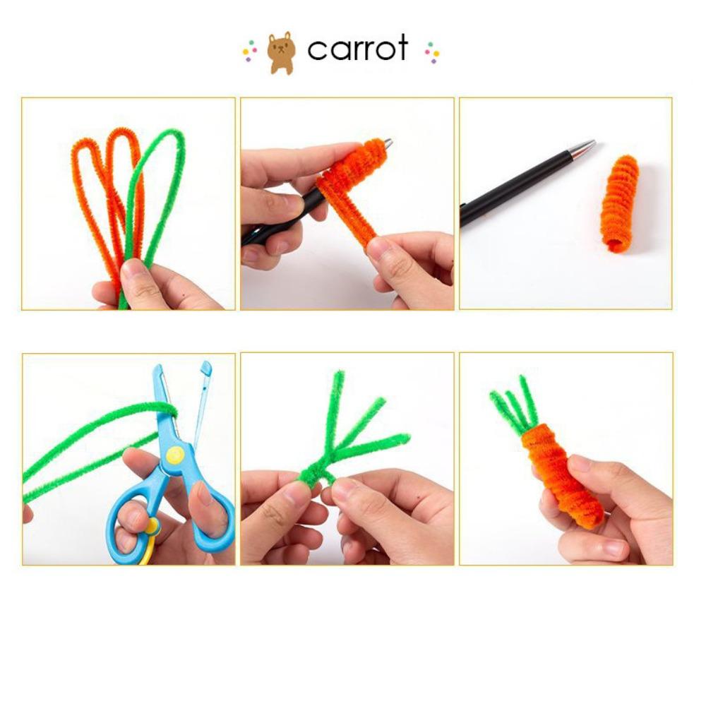 Material Package Macaron Color Fuzzy Wire Encrypted Fur DIY Flower Bouquet New Plush Strip