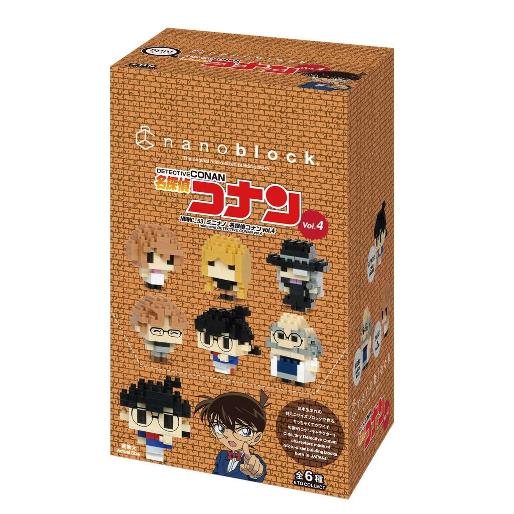 Nanoblock Mini Nano Detective Conan vol.4 (BOX) NBMC_53S 1BOX = 6 штук, всего 6 типов