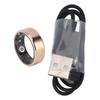 Smart Ring IP68 Waterproof Multi Sports Modes Magnetic Charging BT Sleep Monitor Ring Rose Gold
