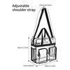 ПВХ Унисекс Многокарманная Повседневная Наплечная Сумка Портативная Большая Вместимость Прозрачная Водонепроницаемая Сумка-Тоут