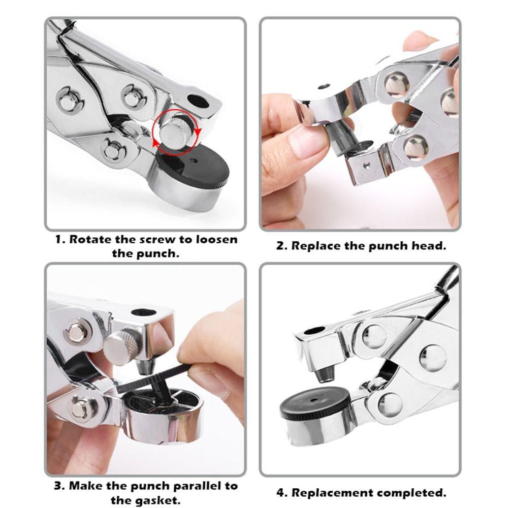 Дырокол из углеродистой стали Круглое отверстие Люверс Дырокол Ремешки для часов Дырокол Инструмент для рукоделия