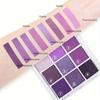 18 Color Blossom Purple & Pink Shimmer Eyeshadow Palette, Long-Lasting Waterproof, Matte & Shimmer Finish, Smoky Eye Makeup Palette for Women