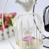 Hollow Leaf Candle Holder Iron Craft Iron Candlestick Ornaments Birdcage Candle Lamp  Desktop Decor