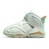 Jordan Air  6 LTL Flex GC Ретро Прочные Поддержка Амортизация Высокие Кроссовки для Ходьбы Светло-зеленые Детские Кроссовки DN1769-073