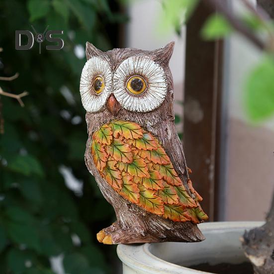 Садовый лист, фигурка животного, черепаха, сова, белка, кролик, лиса, птица, ёж, улитка, статуэтка, скульптура животного из смолы, украшение для двора, орнамент