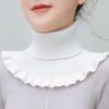 Women's Fake Collar, High Collar, Neck Protector, Windproof, Knitted And Warm Neck Cover