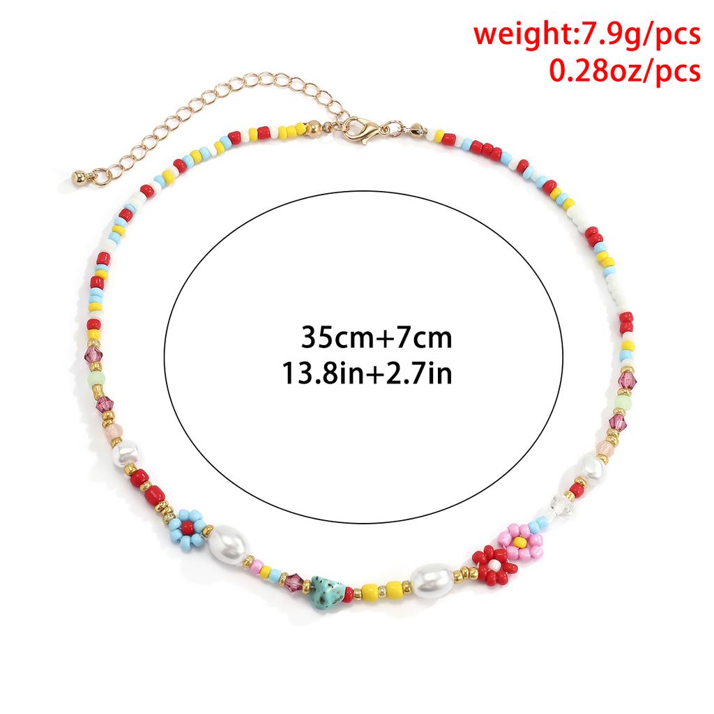 Cute Sweet Chokers Necklace for Women Boho Romantic Flower Clavicle Chain Girls Jewelry Gift