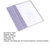 10 Pcs Clear Report Covers with Sliding Bar A4/Letter Paper No Punching Required Thickened Drawbar Folder