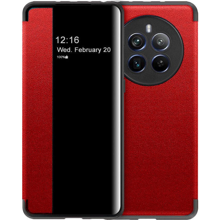Realme 12 Pro 5G / 12 Pro+ 5G Flip Case, Side View, Red