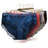 Plus Size Woman Underwear Sexy Lace Briefs Ladies Cotton Panties Solid Color Lingerie 6 Pcs