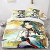3D Print Genshin Impact Xiao SUCROSE Qiqi Duvet Cover Cartoon Bedding Sets Bed Set Quilt Comforter Covers Home Textiles