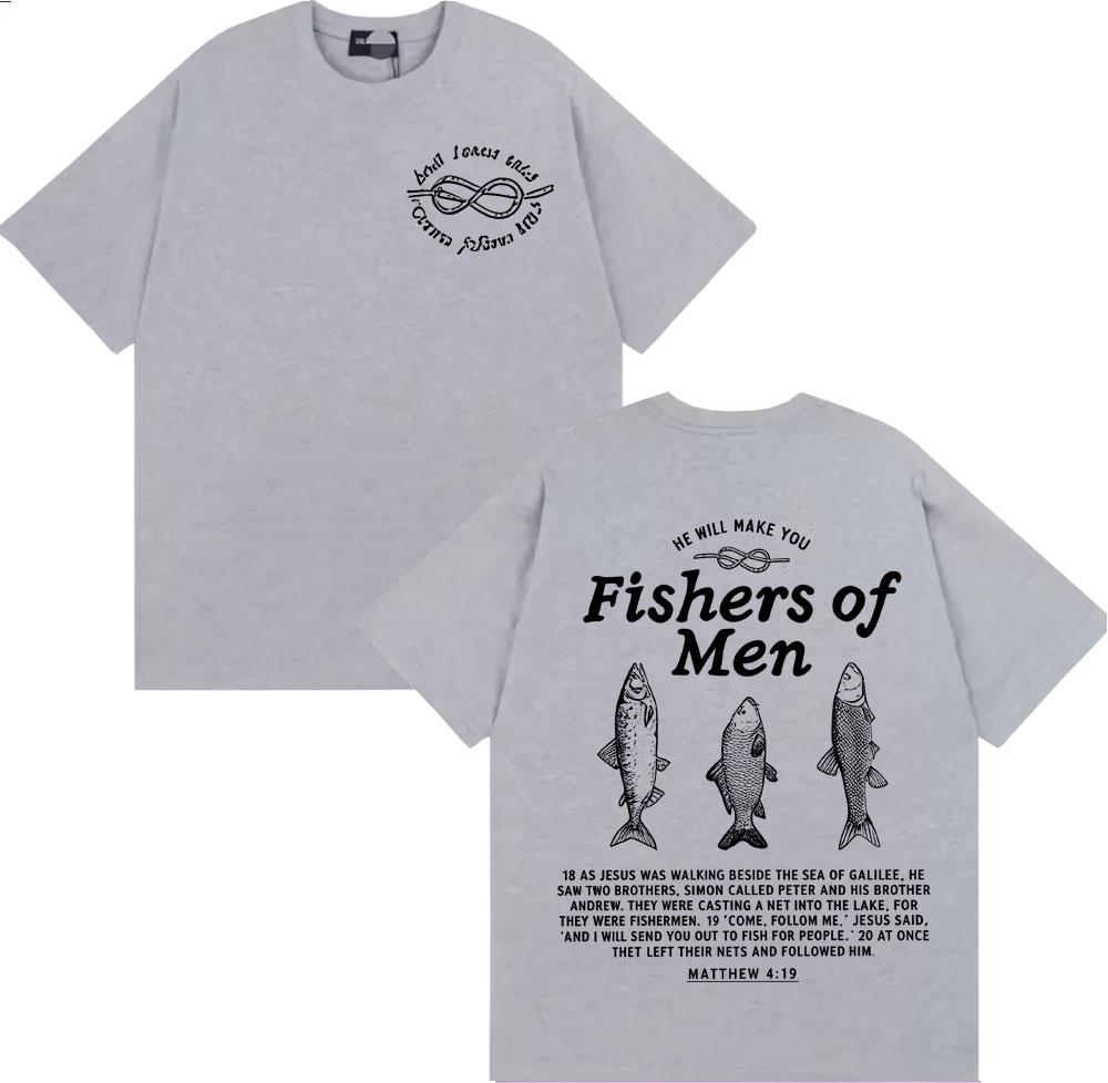 Fathers Day Fishers of Unisex Merch T Shirt Unisex WOMEN Fashion Hot Sale ONeck Tshirt High Quality Oversized T Shirts Streetwear