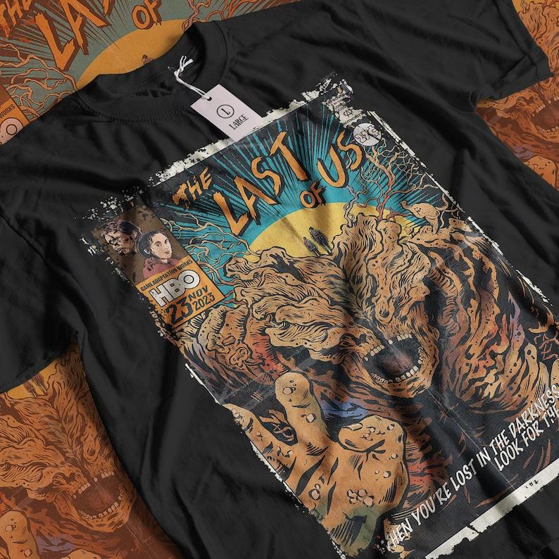 Aesthetic The Last Of Us Vintage Halloween Horror Movie Streetwear Graphic Unisex Short Sleeve Tshirt