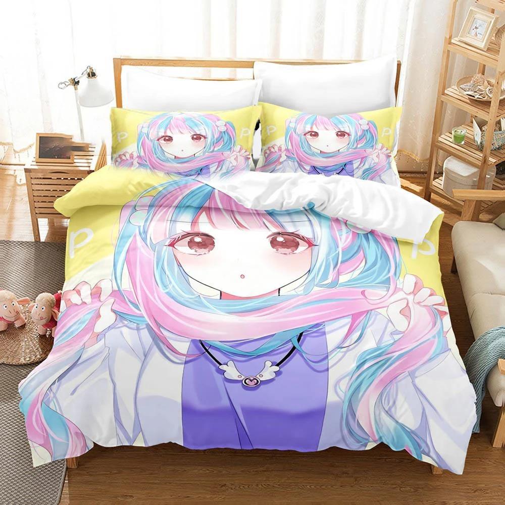 Raise A Suilen Reona Nyubara Комплект постельного белья для мальчиков и девочек Twin Queen Size Пододеяльник Наволочка Кровать для детей и взрослых Домашний текстильextile