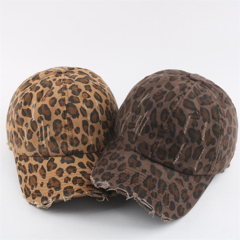 Hot Sale Y2K Fashion Leopard Print Women's Baseball Cap Summer Outdoor Sunscreen Hat Female Trendy Cap