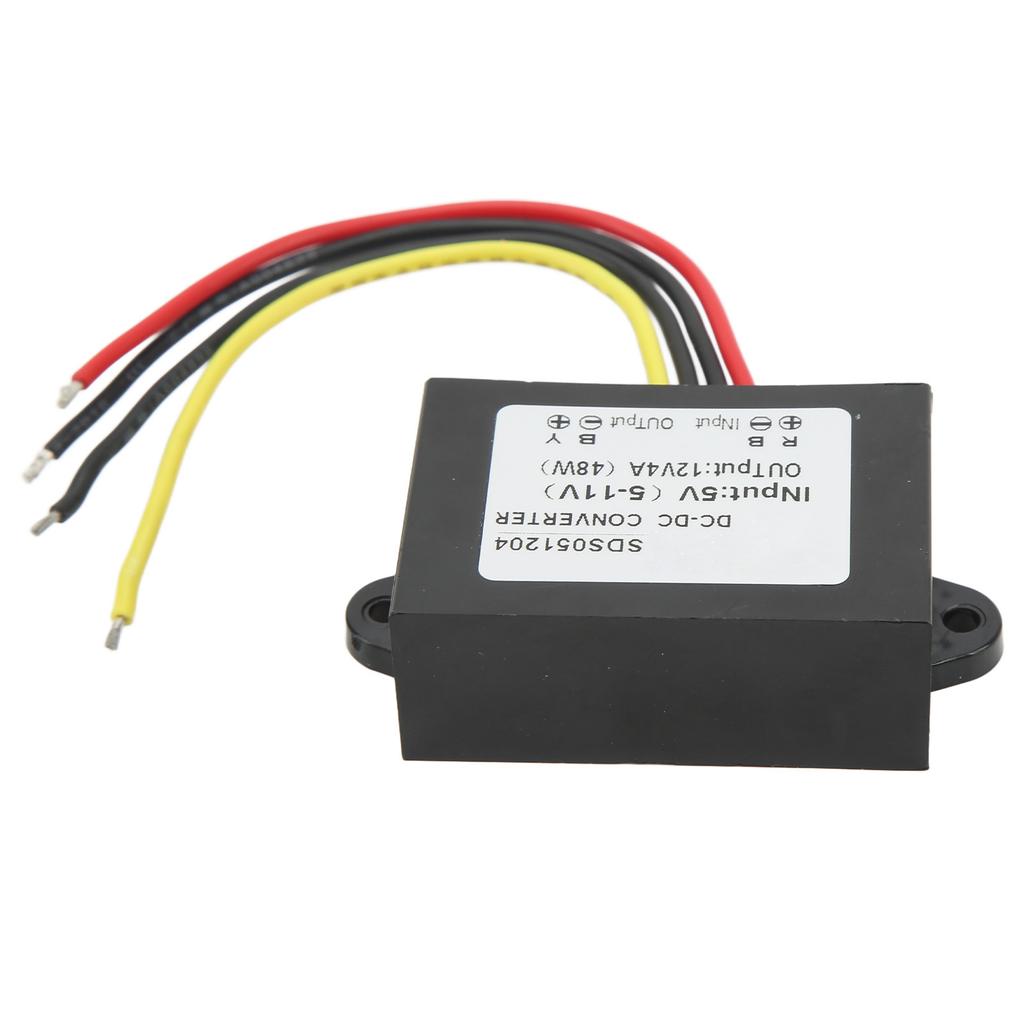 DC DC 5V 5‑11V to 12V 4A Водонепроницаемый повышающий преобразователь Защита от перенапряжения Регулятор напряжения постоянного тока