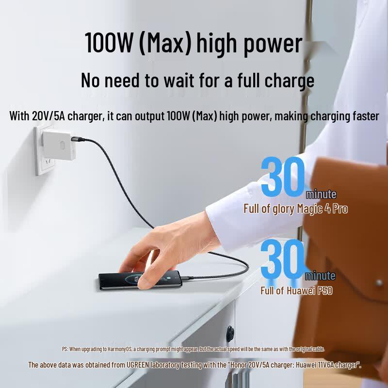 UGREEN 100W 6A Type-C Super Fast Charging Cable