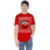 Sesame Street Unisex Adult Ugly Elmo Christmas T-Shirt