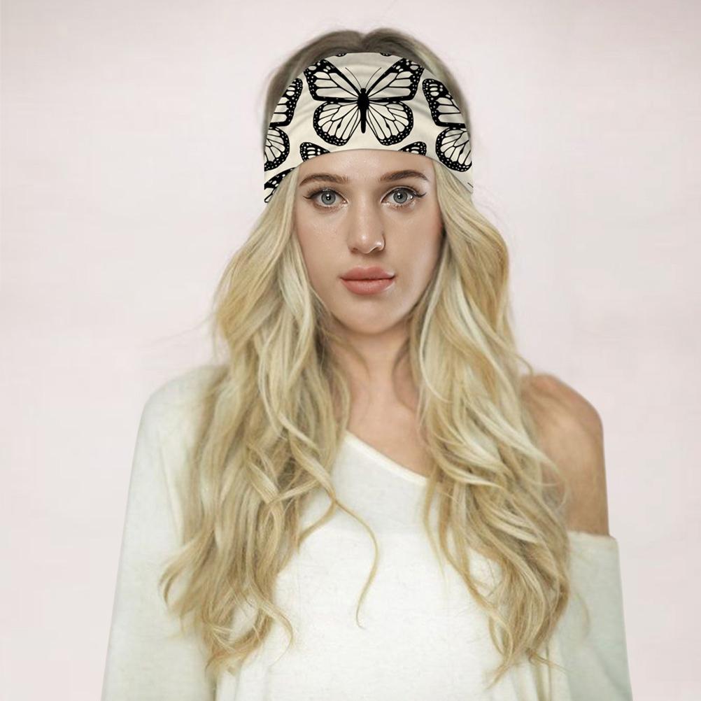 Повязки на голову для женщин Йога Спортивные повязки на голову Эластичные Нескользящие Повязки для тренировок Модные повязки на голову для девочек