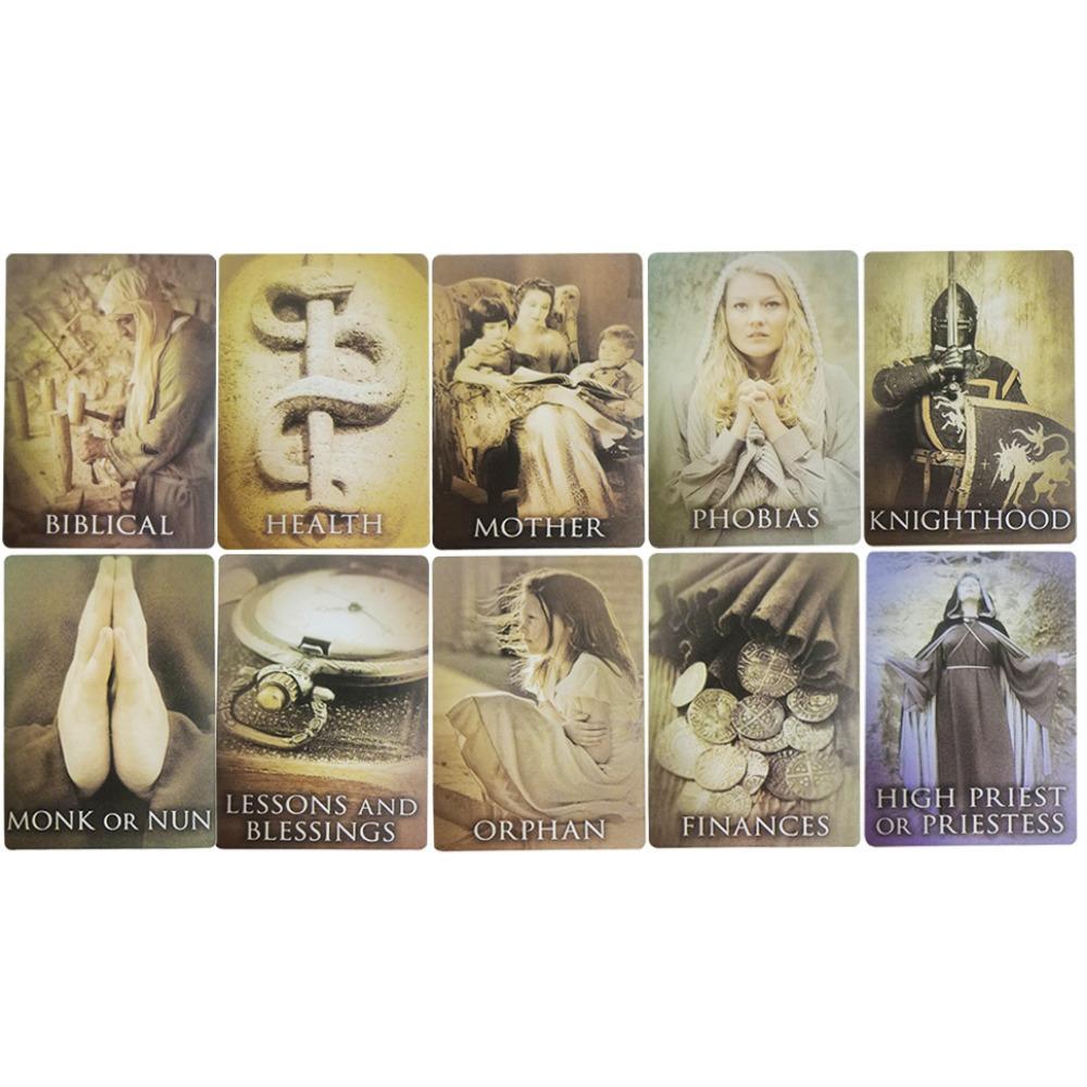 12*8,6 см колода оракулов прошлой жизни в жесткой коробке 44 шт. оракулов с руководством для начинающих
