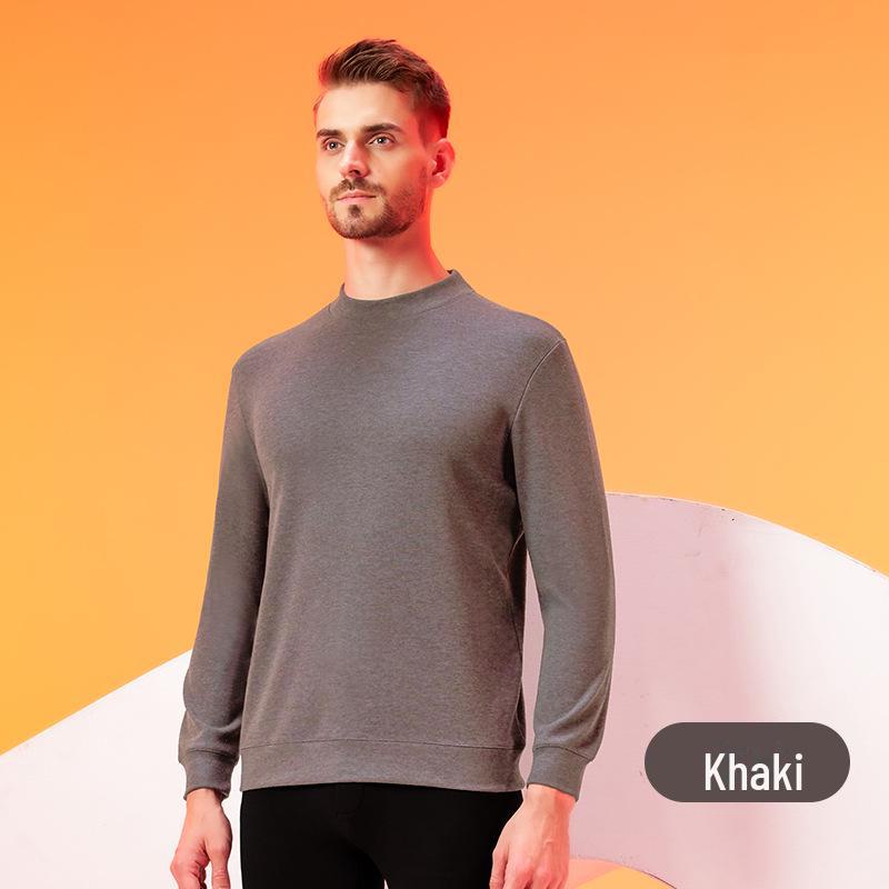 Men's Lyocell Tencel Cashmere Antibacterial Thermal Undershirt Sweater