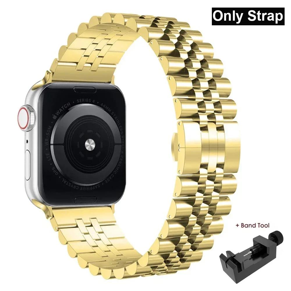 Защитный чехол из ТПУ + Металлический ремешок для Apple Watch Ultra Ремешок 49 мм 45 мм 44 мм 41 мм 40/38 Браслет из нержавеющей стали серия 3 5 6 se 7 8