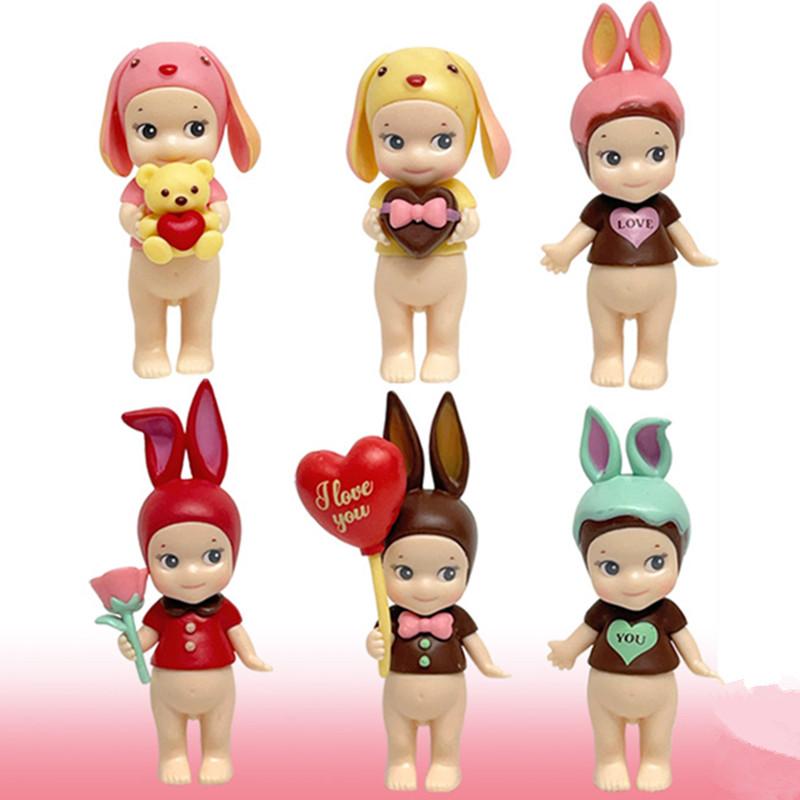 Cute Angell Mini Figure Gifts Of Love Series Chocolate Mysterious Surprise Blind Box Toy Cure Doll Lucky Mascot Girls Gifts