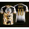 2026 Dragon Ball 3D Печать ИИ Гоку №10 Майка Для Родителей и Детей S-6XL 90см-160см Стильные Уличные Топы