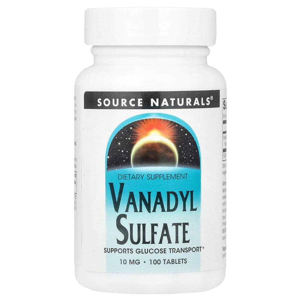 Source Naturals Vanadyl Sulfate 10 mg, 100 Tablets