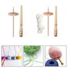 Flower Shape Drop Spindle Craft Tool Portable Sewing Projects with Winder Stick Yarn Spinner Wheel for Crochet Knitted Woven