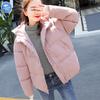 Women Thick Outerwear Solid Hooded Coats  Winter Jackets Short Female Cotton Padded Bread Jacket Coat Stand Collar Overcoat