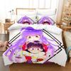 Ranma 1/2 Bedding Set Single Twin Full Queen King Size Bed Set Adult Kid Bedroom Duvet Cover Sets 3D Print Anime Bed Sheet Set