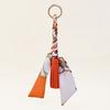 Женские сплавные плетеные из полиэстера подарочные сумки-подвески креативные брелоки держатели украшение шелковая лента брелок личность 9 цветов