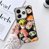 Delicious Sushi Bento Plating Phone Case For Xiaomi Redmi Note 14 15 Pro Plus 13 12 11 11S 11T 10 9S 9 5G Anti-Fall Airabag Cove