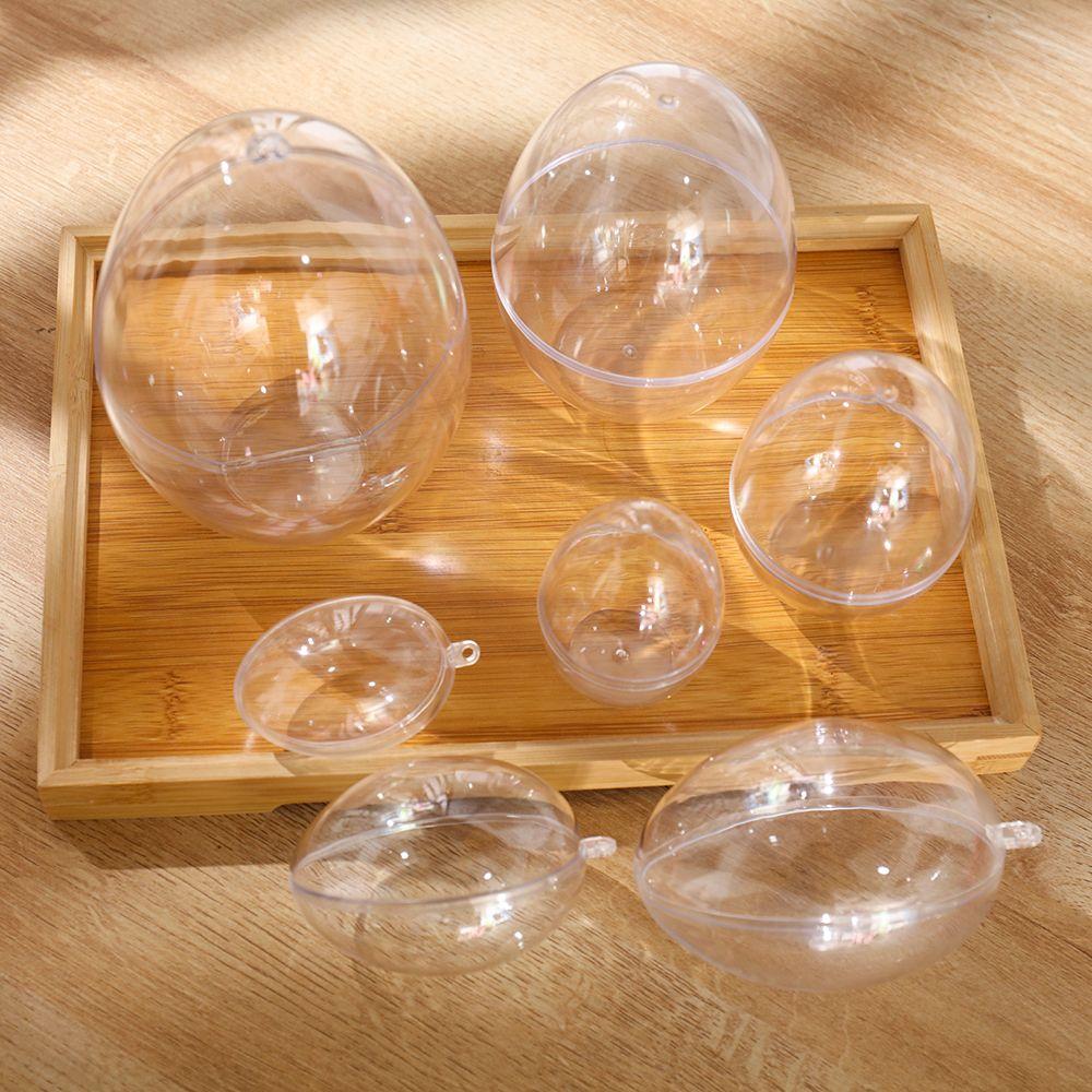 Украшение Украшения Пасхальное украшение с возможностью наполнения Прозрачное пасхальное яйцо Конфетница Прозрачные шары