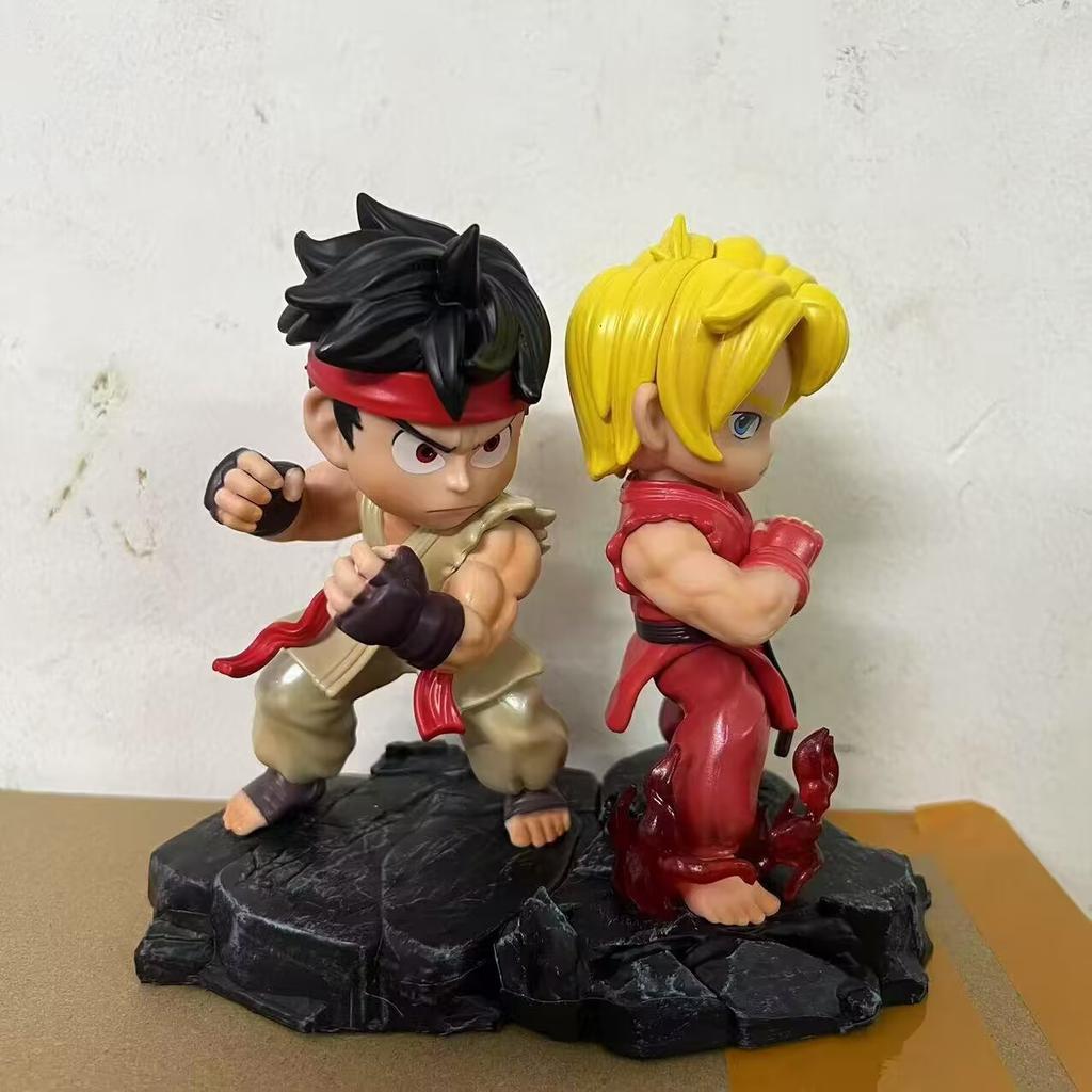 2 шт./комплект Игра Street Fighter РЮ Кен ПВХ Фигурка Действия Коллекционная Модель Игрушки 15 см