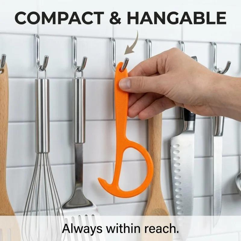 Portable Can Opener for Jar Bottle Lid PLA Material Easy Grip Kitchen Tool Gadget for Seniors Women Home Restaurant Cooking Tool