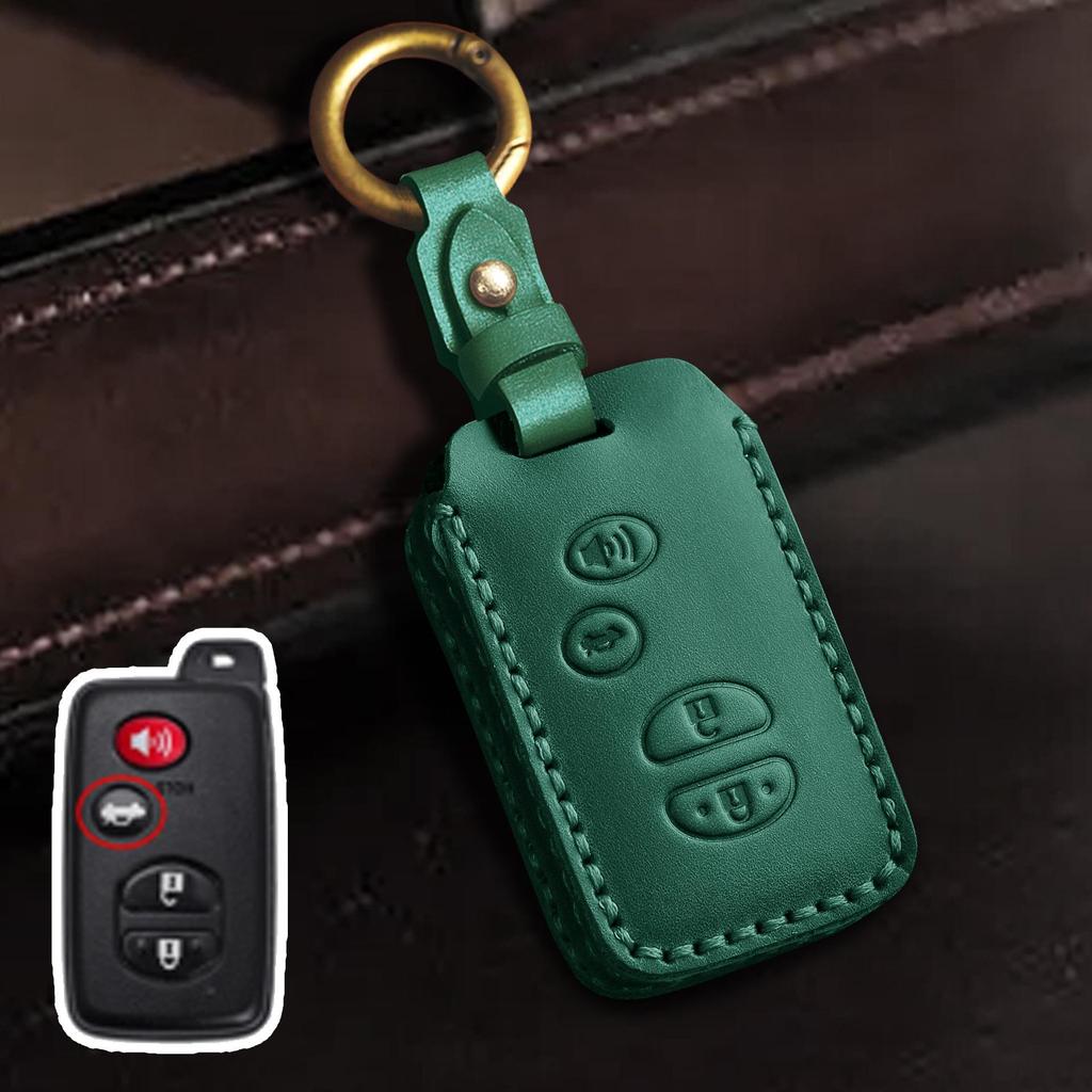 Чехол для ключа из натуральной кожи для Toyota Highlander и Land Cruiser (Старые модели)