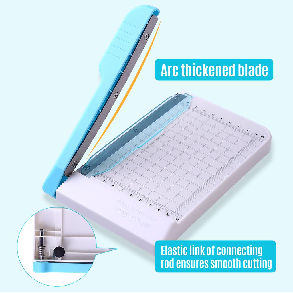 KW-trio Mini Paper Trimmer 6-Inch Guillotine Paper Cutter Photo Cutting Machine 10 Sheets Capacity