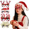 2026 LED Light Up Christmas Glasses Lighted Party Eyewear for Kids Adults Glow Light Up Photo Props for New Year Celebration
