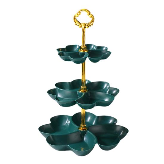 Фруктовая корзина-подставка для кухонной столешницы, 3-х уровневая, экономящая место подставка для фруктов, поднос для еды, органайзер для фруктов, закусок и десертов