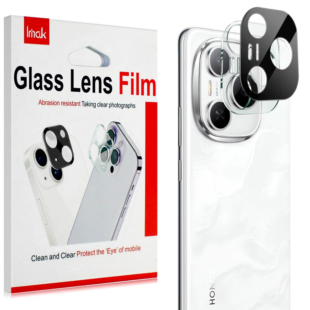IMAK For Honor Power 5G Tempered Glass Lens Film+Acrylic Cap (Black Version)